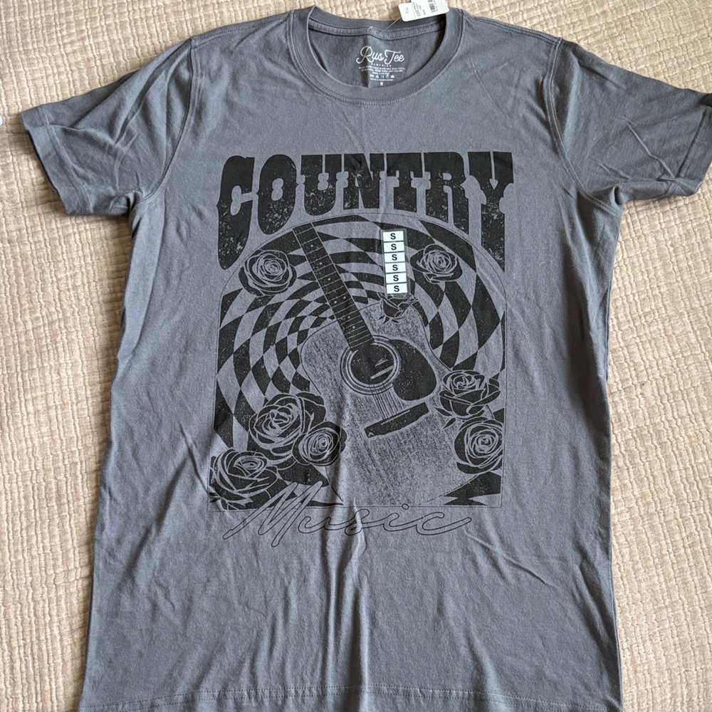 Charcoal Country Music Graphic Tee